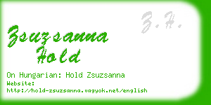 zsuzsanna hold business card